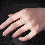 Vintage Oval Cut Moonstone Engagement Ring for Her - Additional view