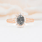 ML07032 Black Rutilated Quartz Ring - Additional view