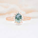 ML07032 Moss Agate Ring - Additional view