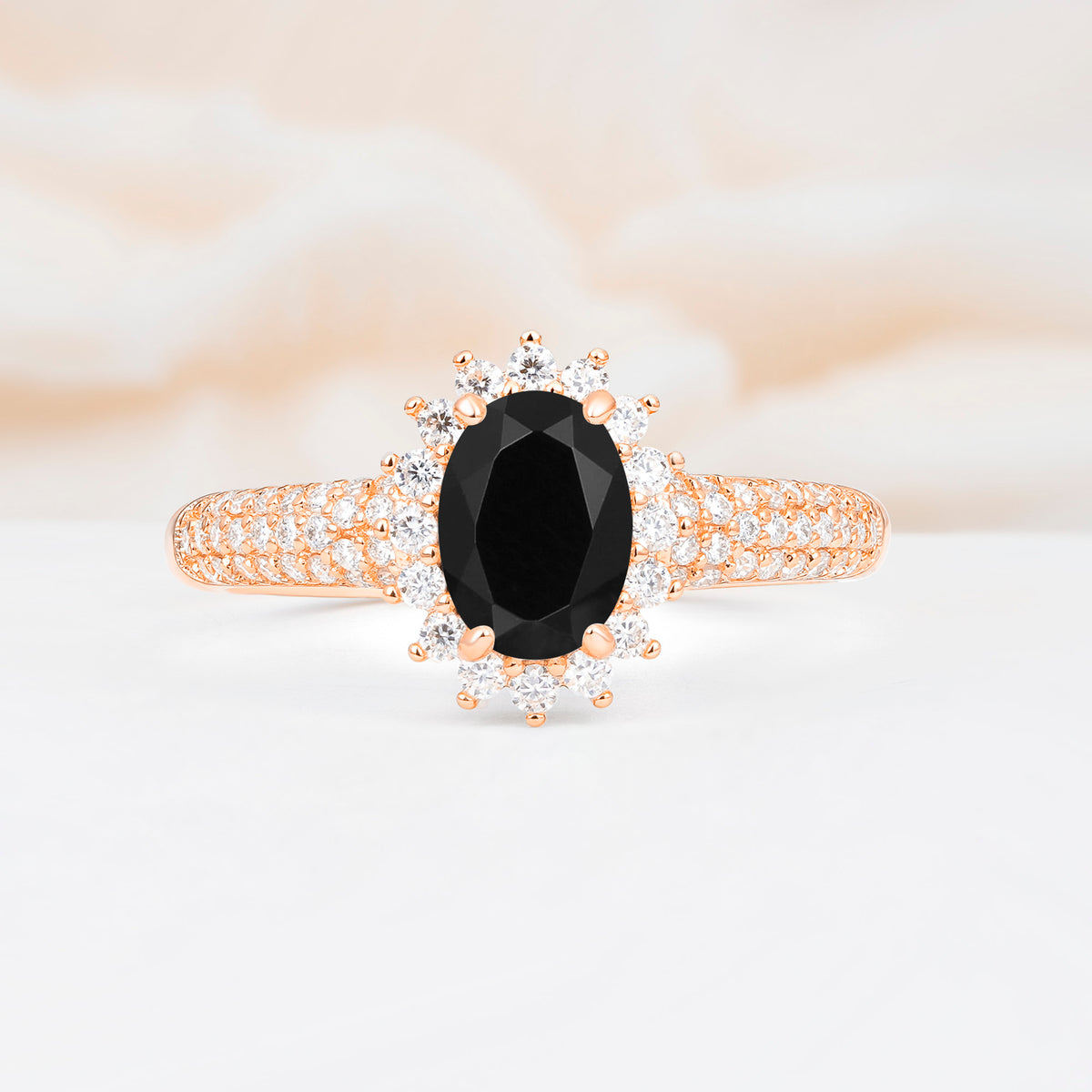 ML07032 Black Onyx Ring - Additional view