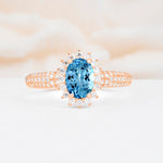 ML07032 Aquamarine Ring - Additional view