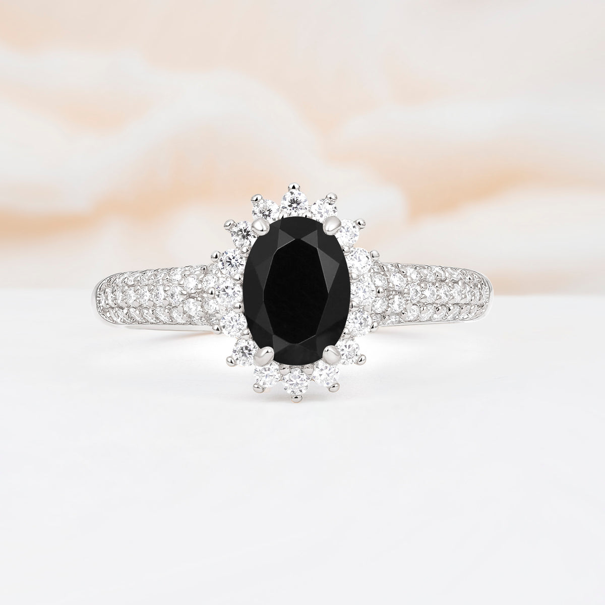 ML07032 Black Onyx Ring - Additional view