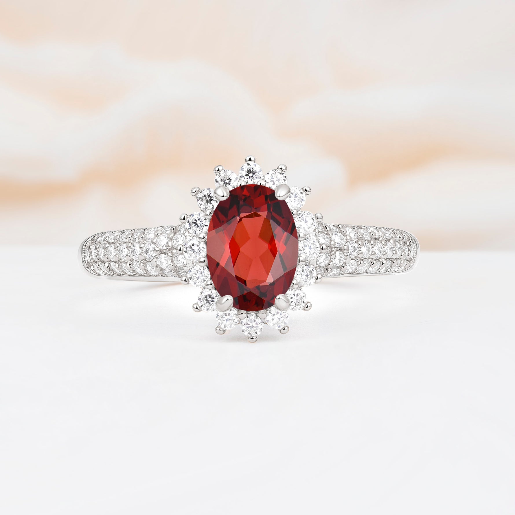 ML07032 Garnet Ring - Additional view