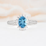 ML07032 Aquamarine Ring - Additional view