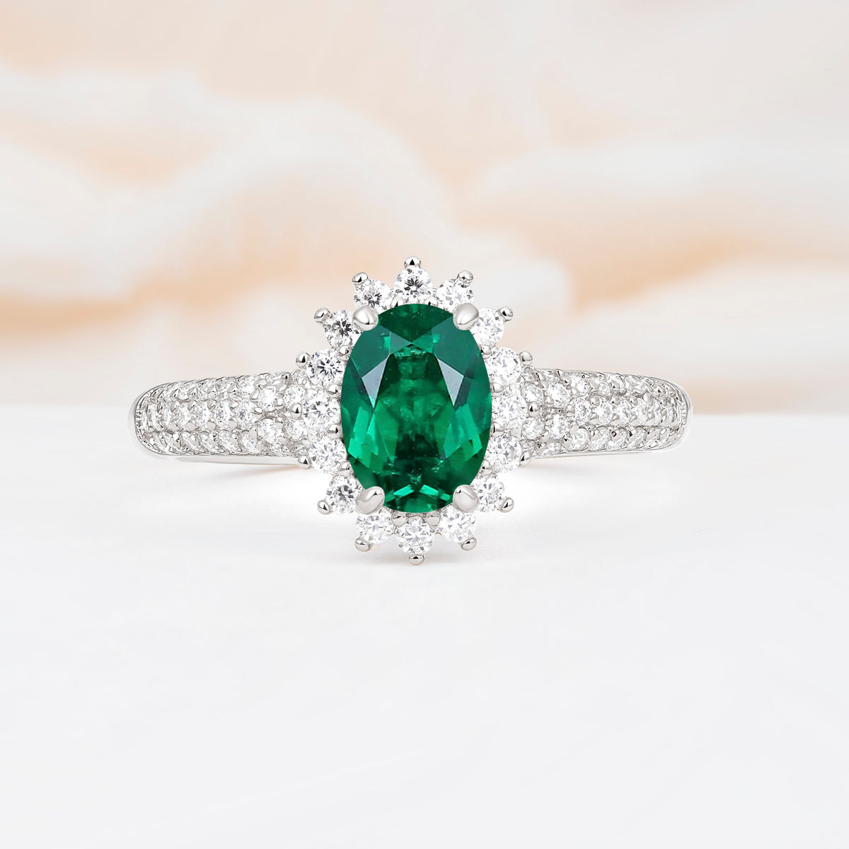 ML07032 Emerald Ring - Additional view