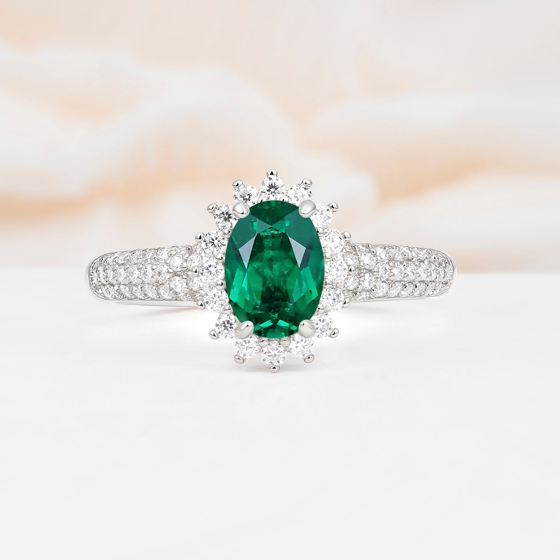 ML07032 Emerald Ring - Additional view