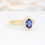 ML07032 Tanzanite Ring - White-Gold