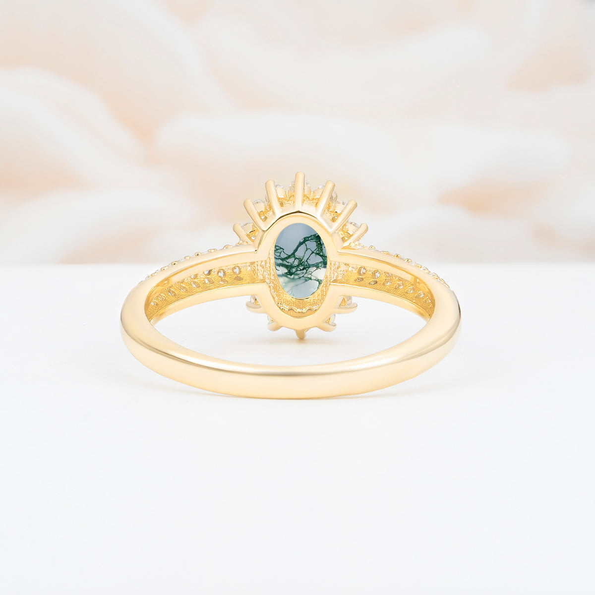 ML07032 Moss Agate Ring - Additional view