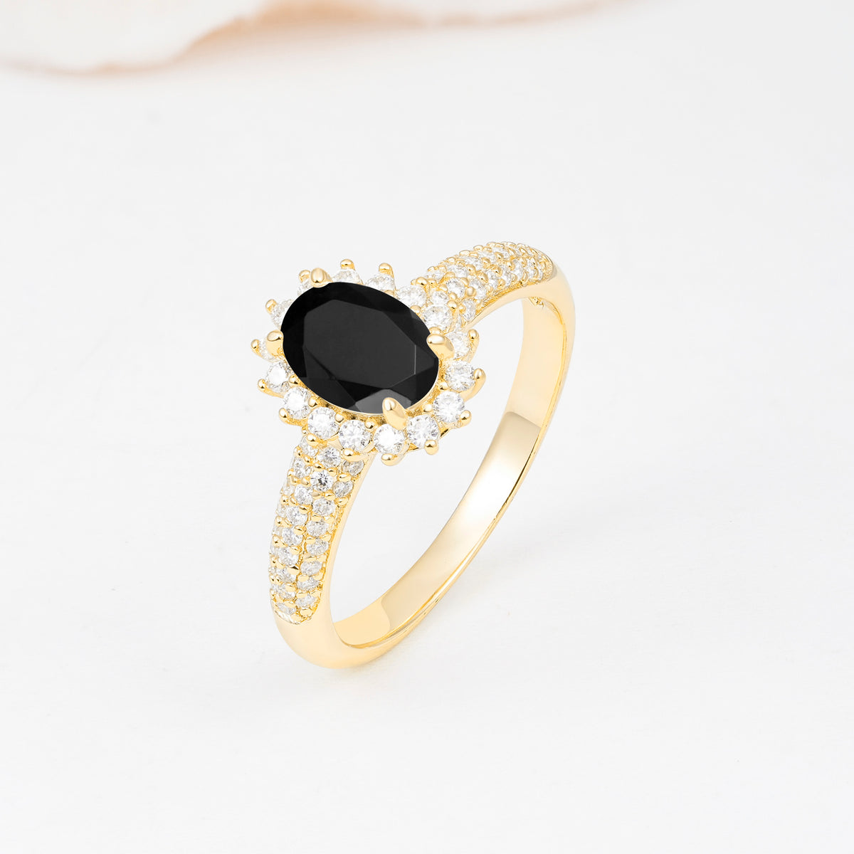 ML07032 Black Onyx Ring - Additional view