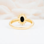 ML07032 Black Onyx Ring - Additional view