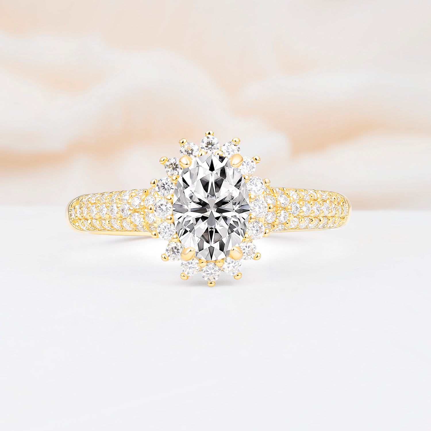 ML07032 Lab Diamond Ring - Yellow-Gold