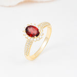 ML07032 Garnet Ring - Additional view