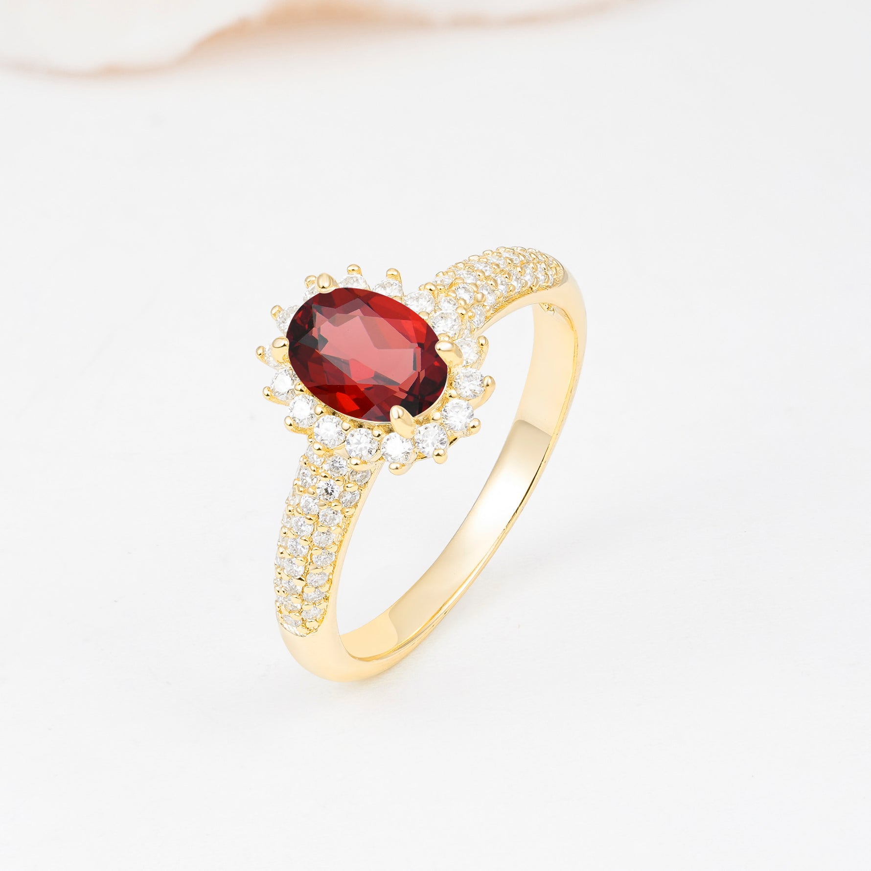 ML07032 Garnet Ring - Additional view
