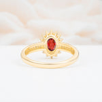 ML07032 Garnet Ring - Additional view