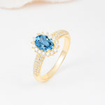 ML07032 Aquamarine Ring - Additional view