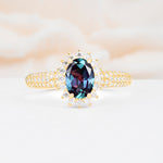 ML07032 Alexandrite Ring - Yellow-Gold