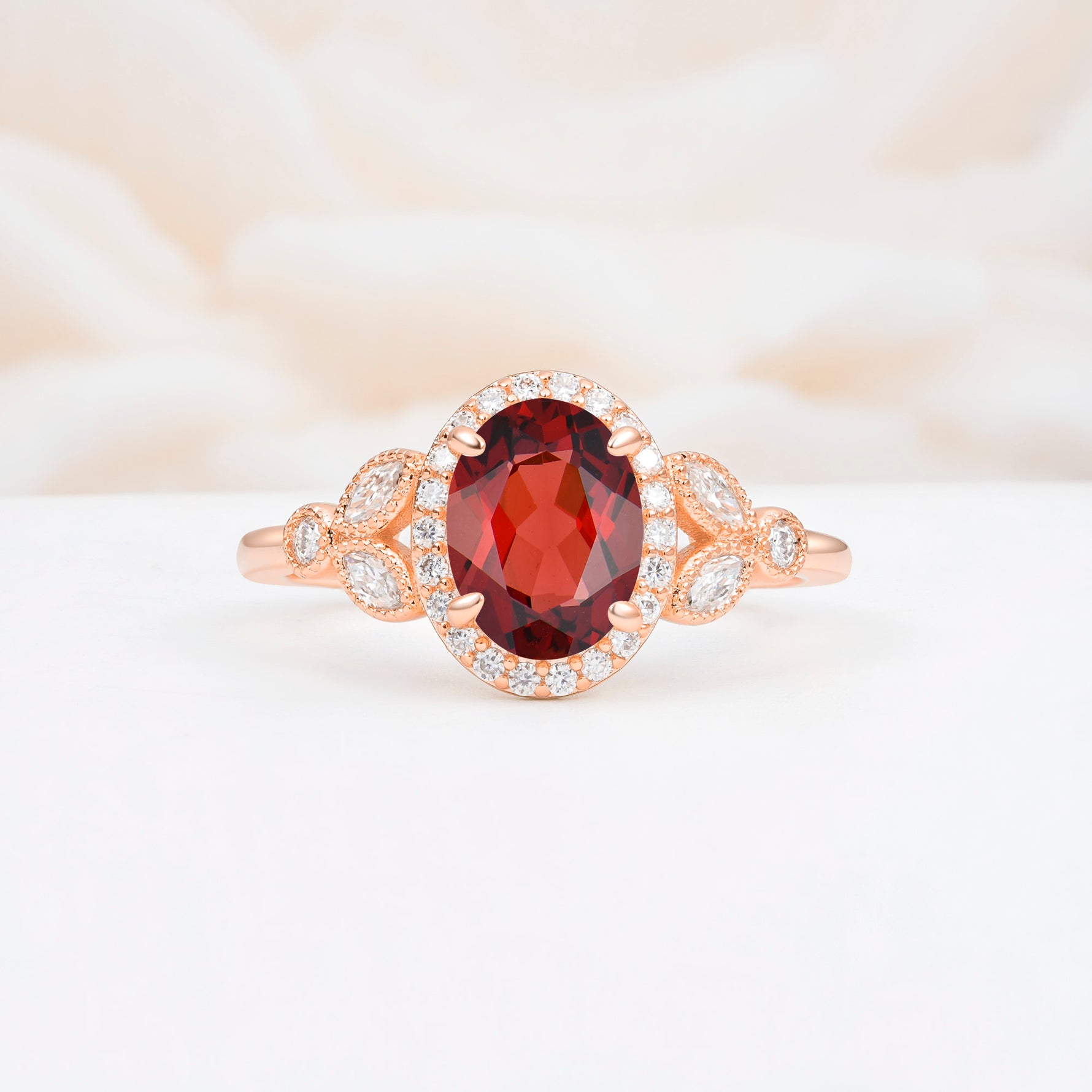 ML07033 Garnet Ring - Additional view