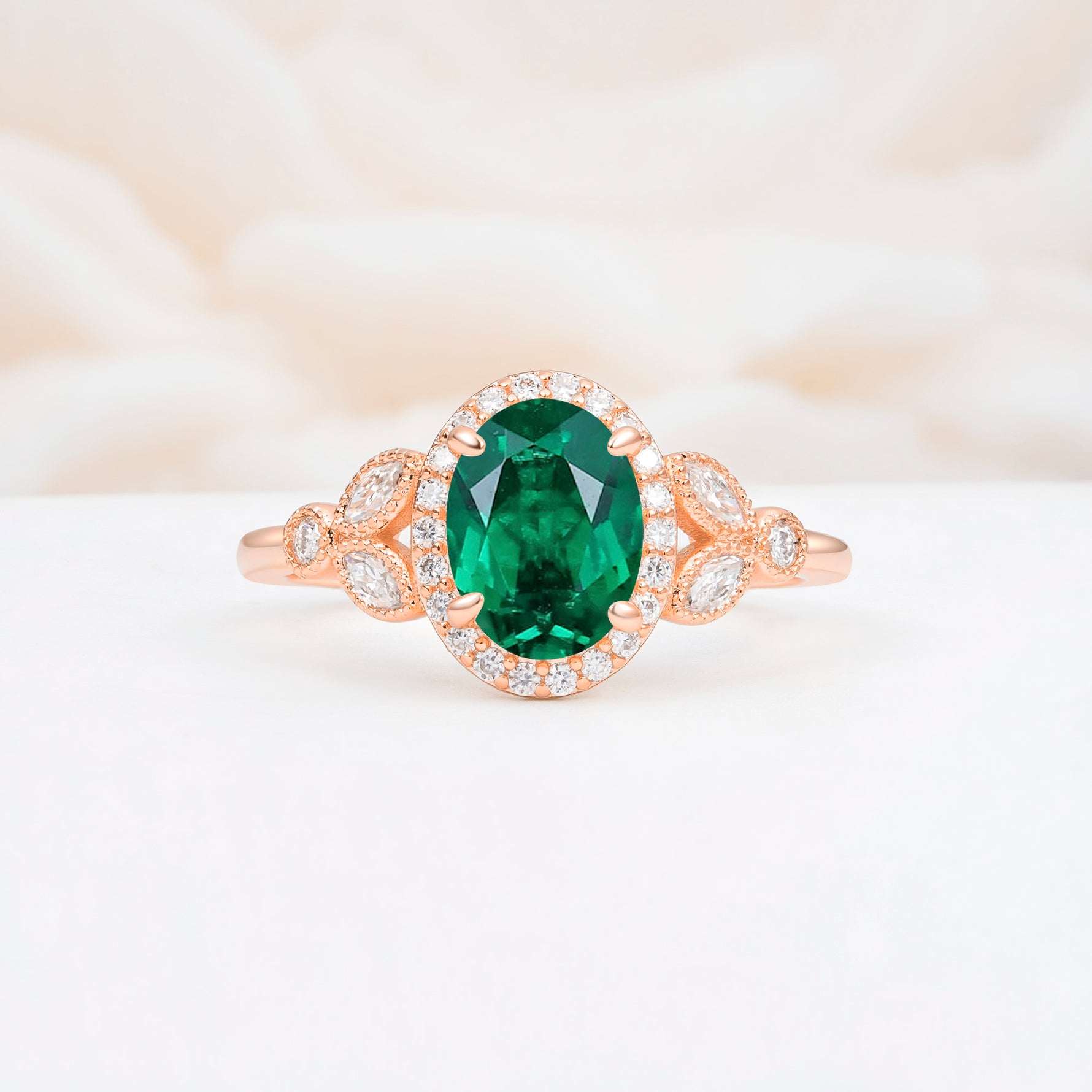ML07033 Emerald Ring - Additional view