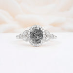 ML07033 Black Rutilated Quartz Ring - Additional view