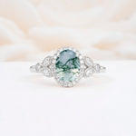 ML07033 Moss Agate Ring - Additional view