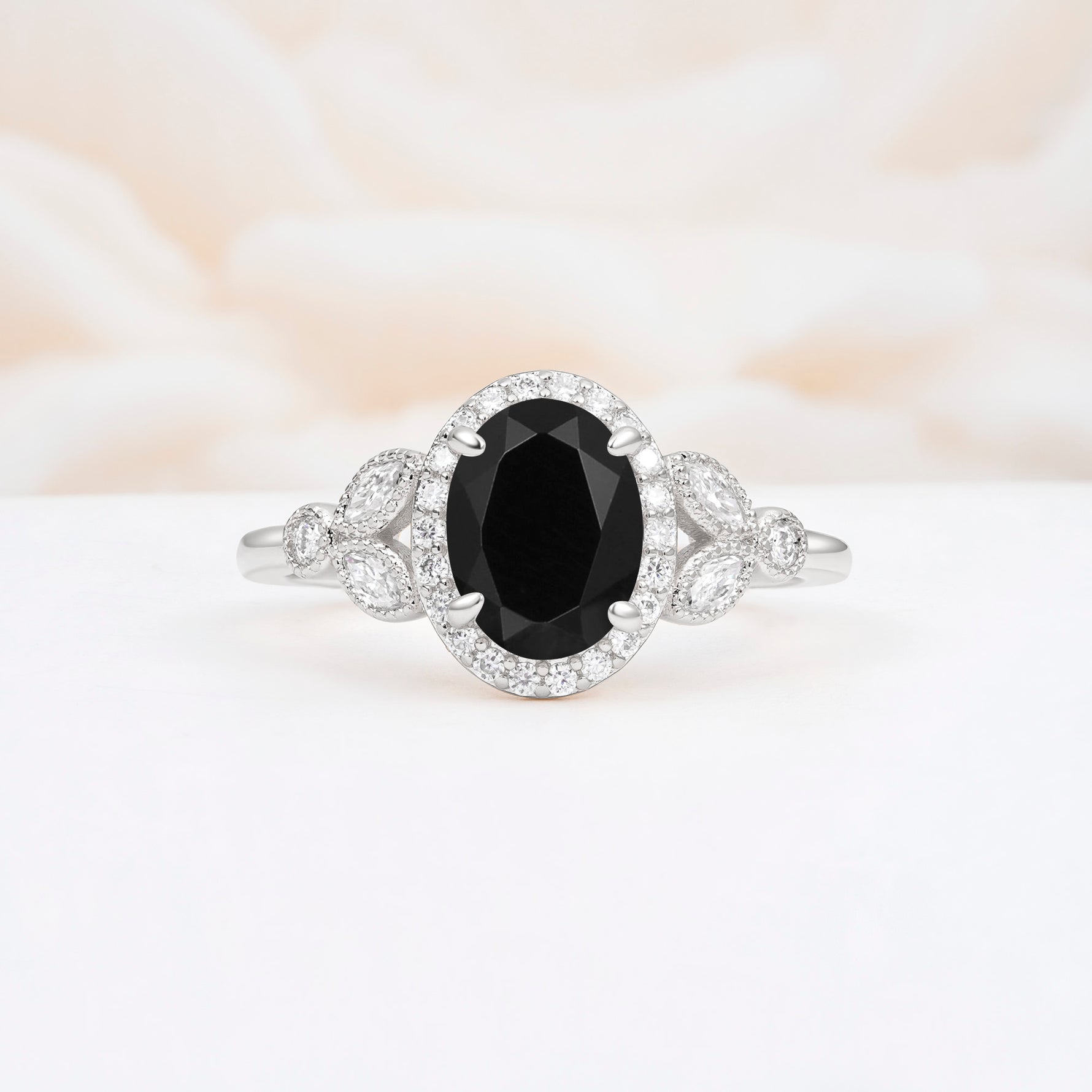 ML07033 Black Onyx Ring - Additional view