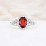 ML07033 Garnet Ring - Additional view