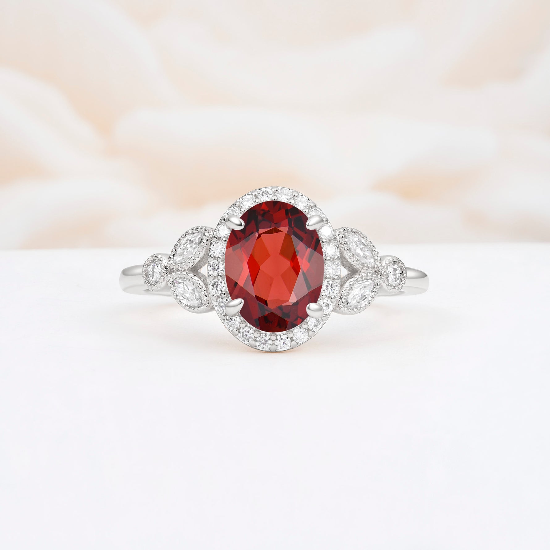 ML07033 Garnet Ring - Additional view