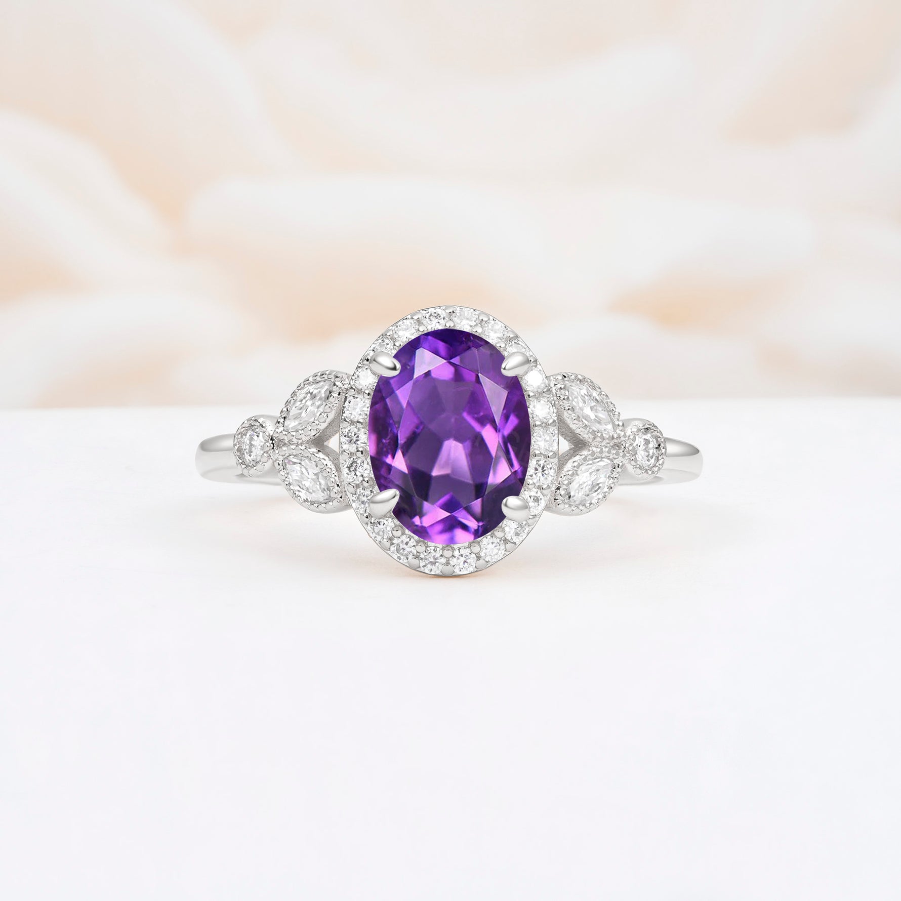 ML07033 Amethyst Ring - Additional view