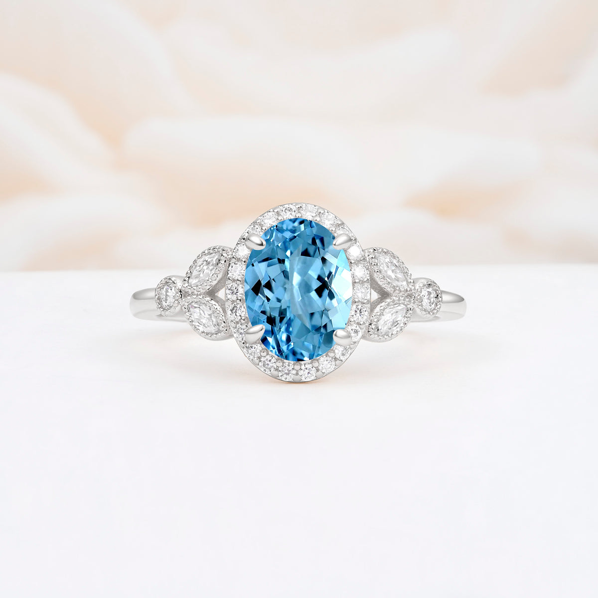 ML07033 Aquamarine Ring - Additional view