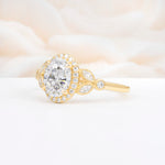 ML07033 Moissanite Ring - White-Gold