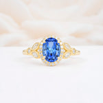 ML07033 Sapphire Ring - Yellow-Gold