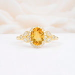 ML07033 Citrine Ring - Yellow-Gold