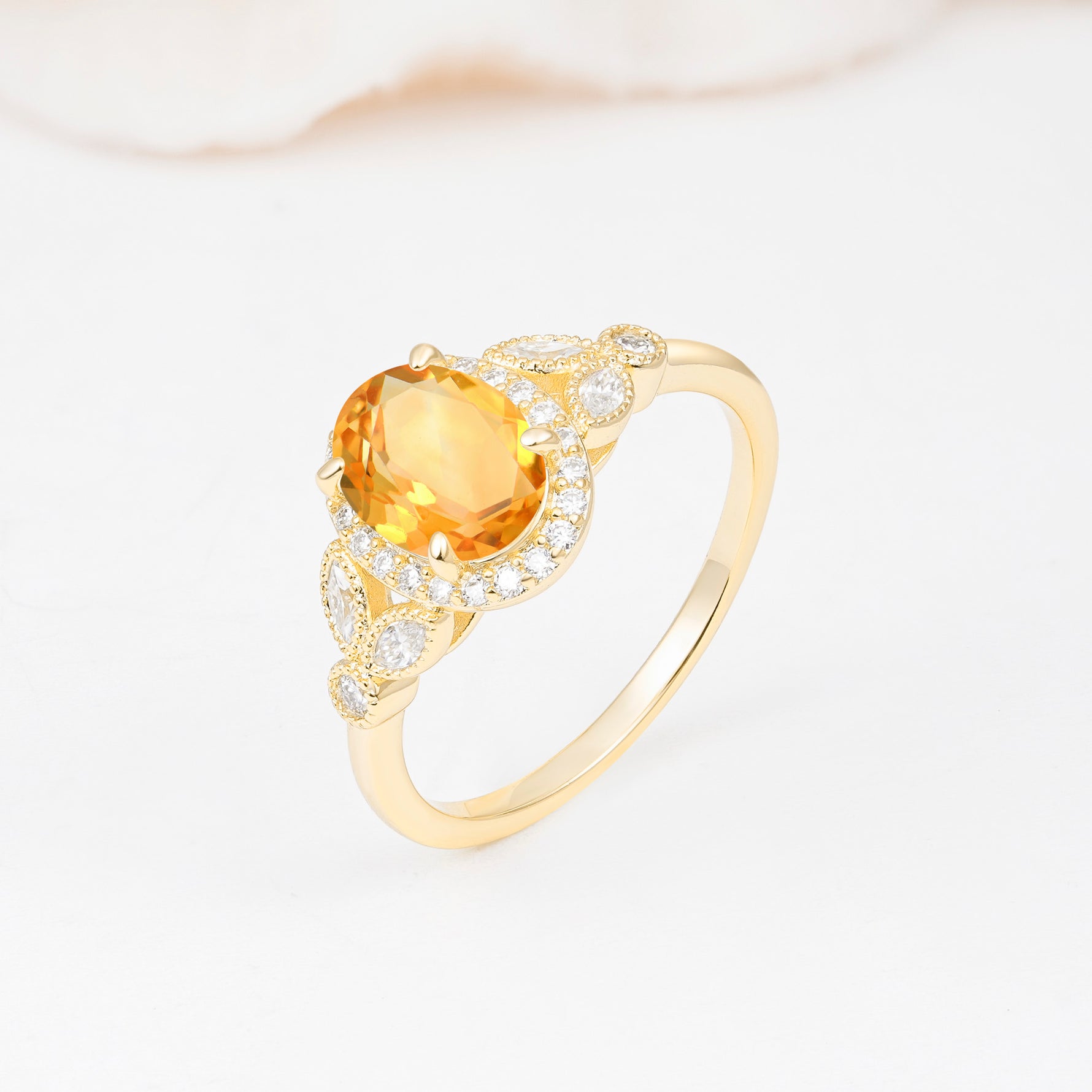 ML07033 Citrine Ring - Additional view