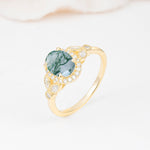 ML07033 Moss Agate Ring - Additional view