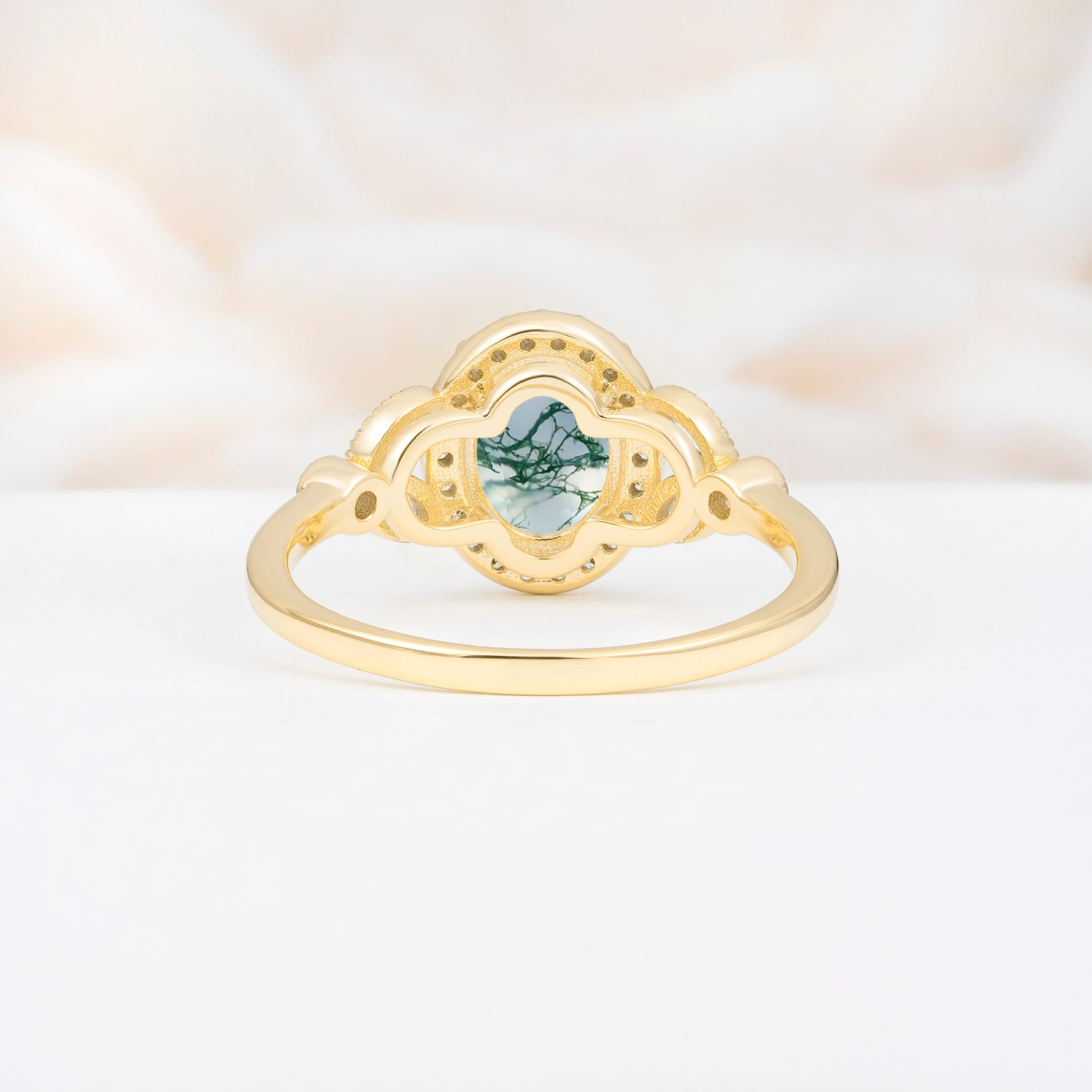 ML07033 Moss Agate Ring - Additional view