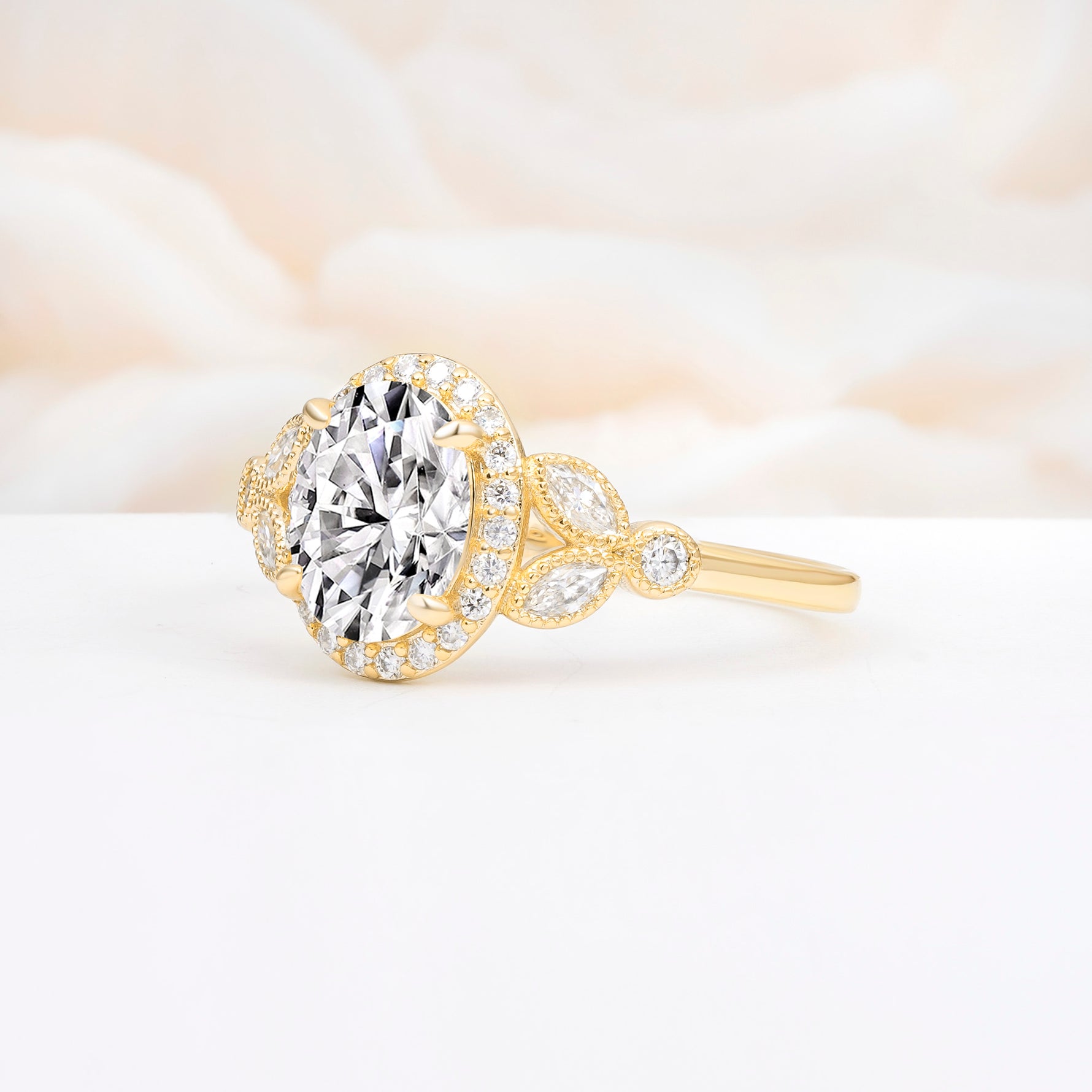 ML07033 Lab Diamond Ring - White-Gold