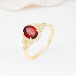 ML07033 Garnet Ring - Additional view