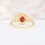 ML07033 Garnet Ring - Additional view