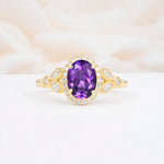 ML07033 Amethyst Ring - Yellow-Gold