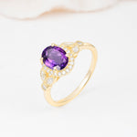 ML07033 Amethyst Ring - Additional view