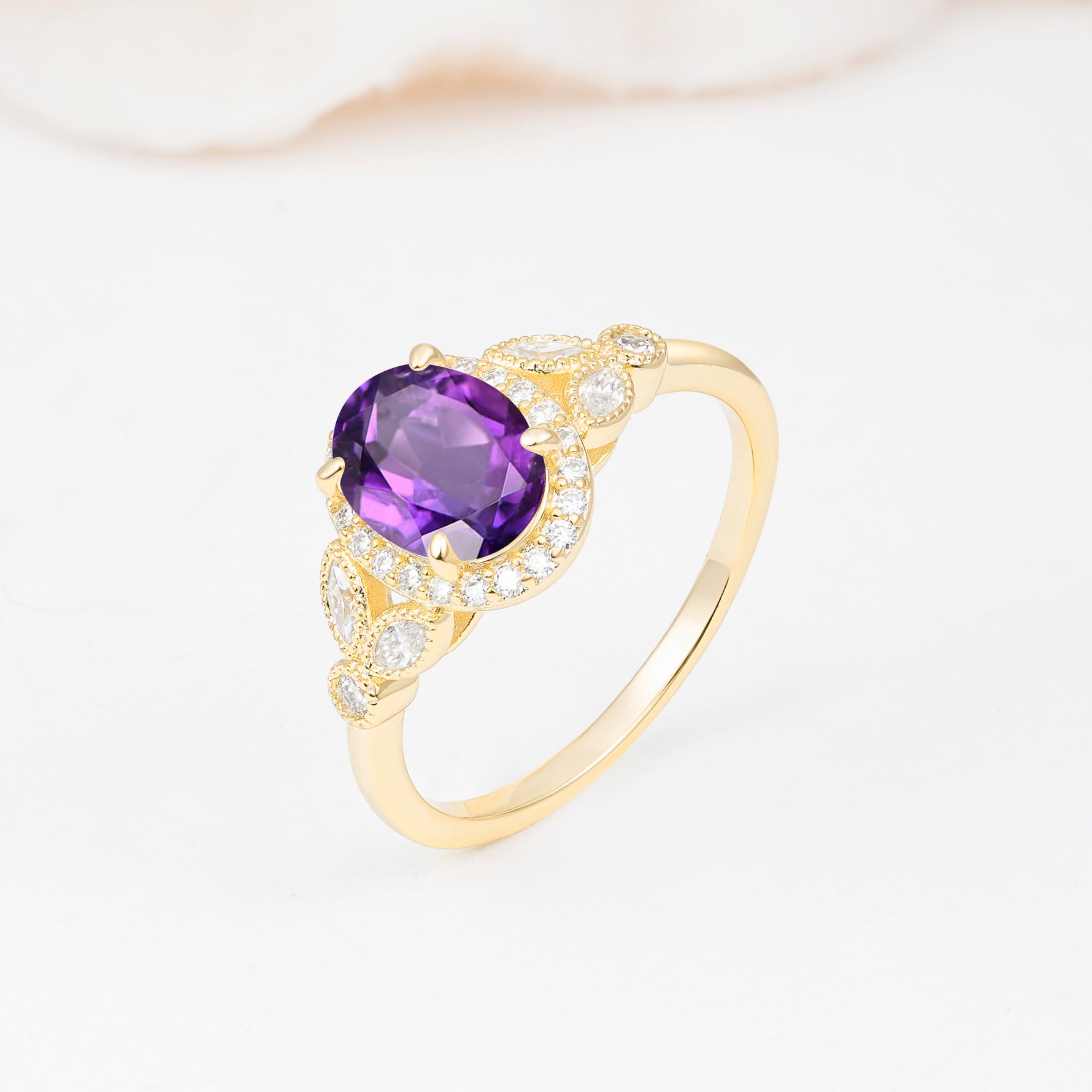 ML07033 Amethyst Ring - Additional view