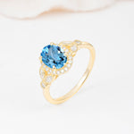 ML07033 Aquamarine Ring - Additional view