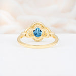 ML07033 Aquamarine Ring - Additional view