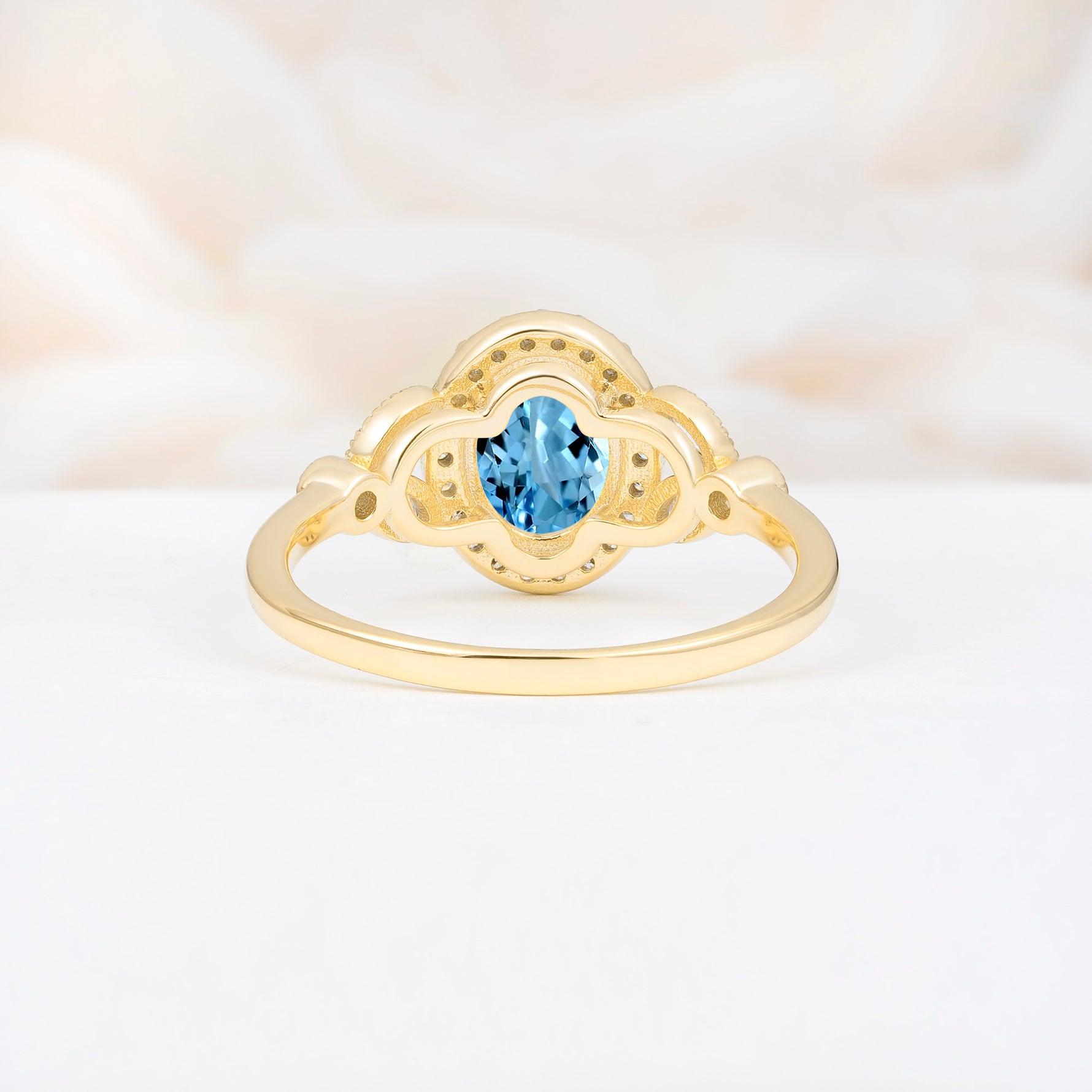ML07033 Aquamarine Ring - Additional view