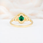 ML07033 Emerald Ring - Additional view