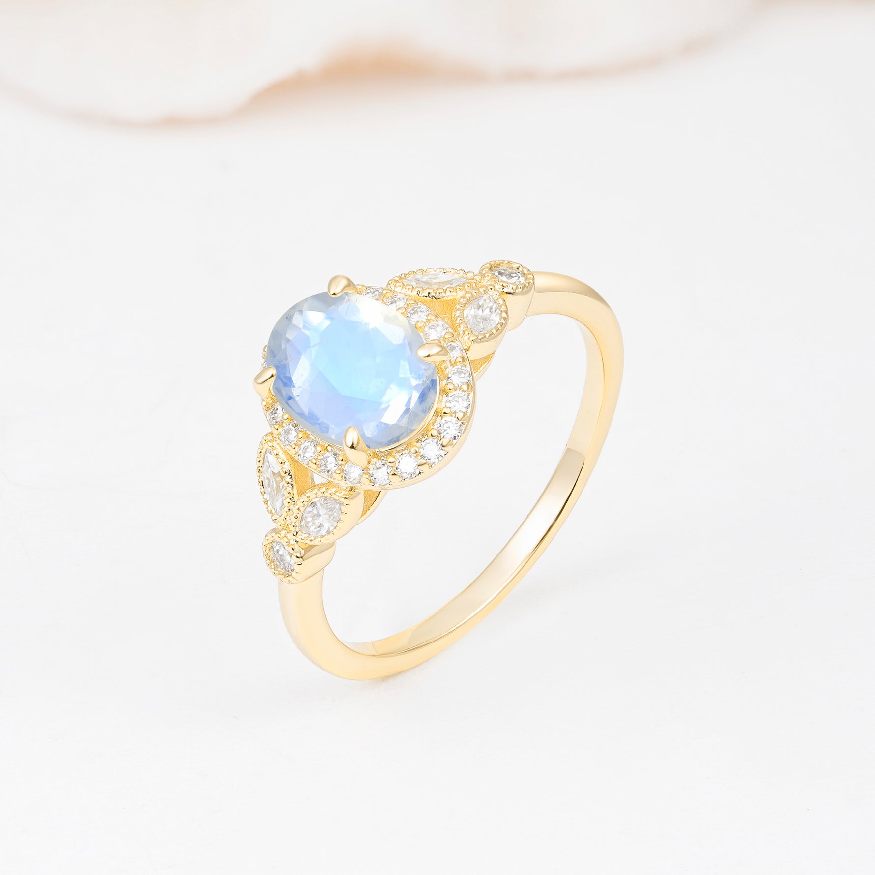 ML07033 Moonstone Ring - Additional view