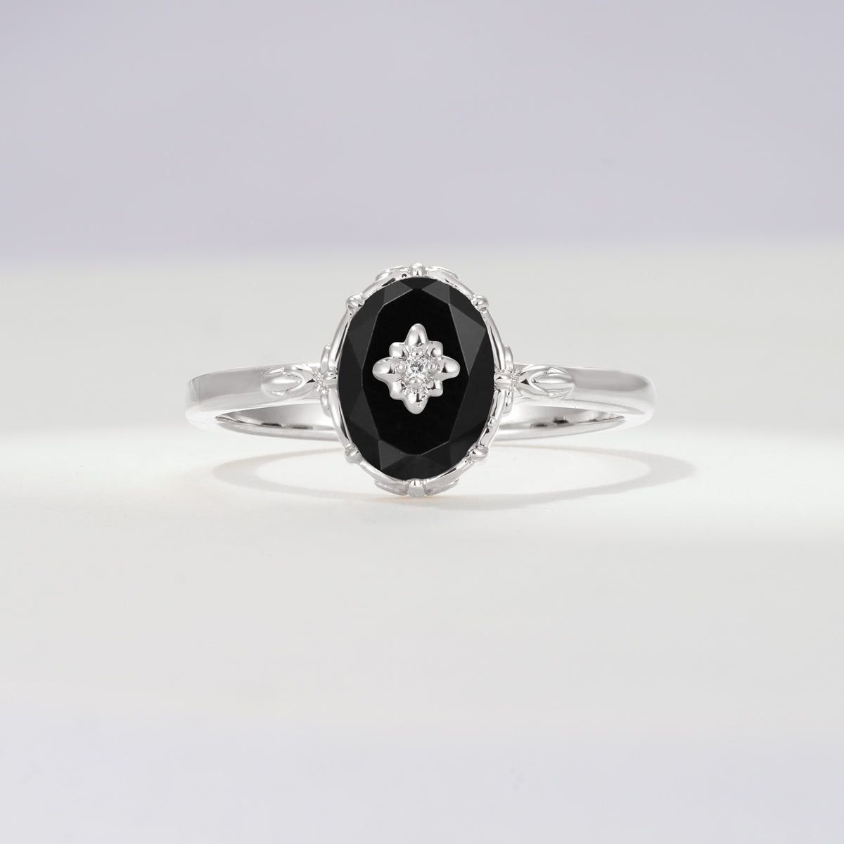 ML07036 Black Onyx Ring - Additional view