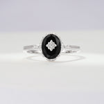 ML07036 Black Onyx Ring - Additional view
