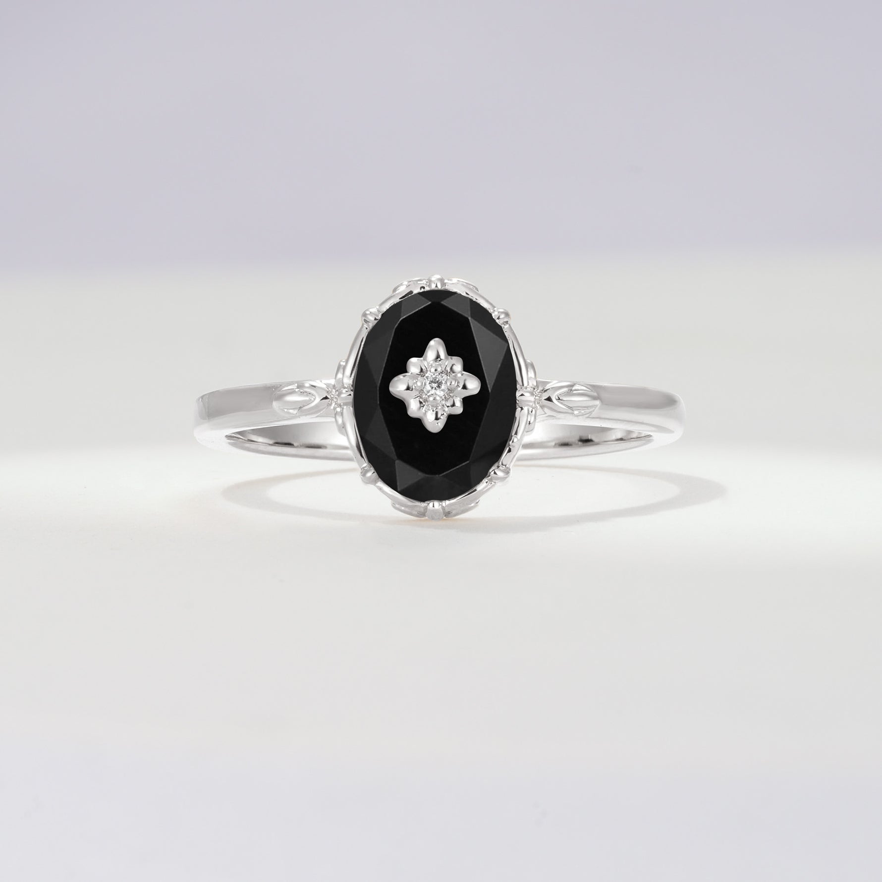 ML07036 Black Onyx Ring - Additional view
