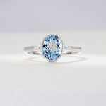 ML07036 Aquamarine Ring - Additional view